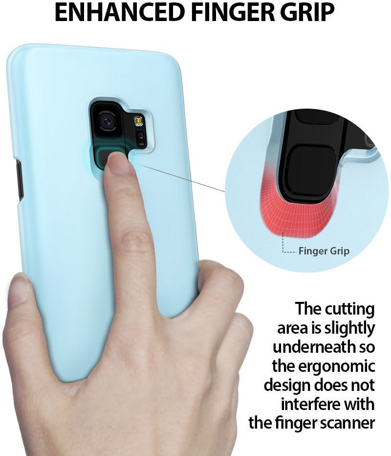 Ringke Slim Samsung Galaxy S9 Ultra Dun Hoesje Sky Blue afbeelding 7