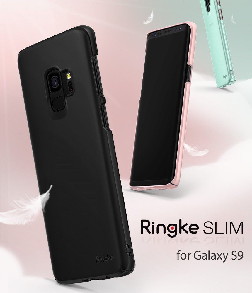 Ringke Slim Samsung Galaxy S9 Ultra Dun Hoesje Peach Pink afbeelding 2