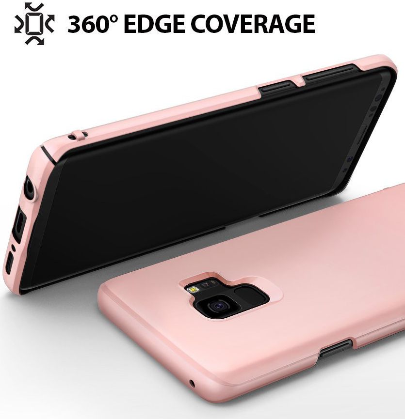 Ringke Slim Samsung Galaxy S9 Ultra Dun Hoesje Peach Pink afbeelding 4