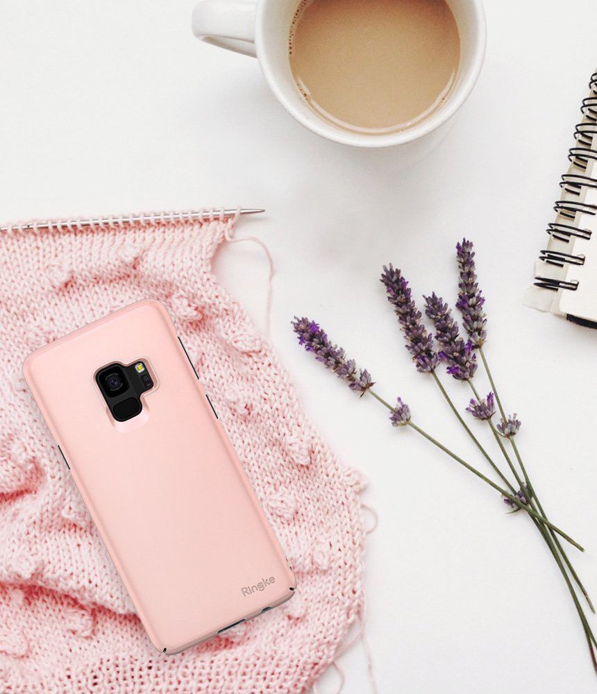 Ringke Slim Samsung Galaxy S9 Ultra Dun Hoesje Peach Pink afbeelding 6