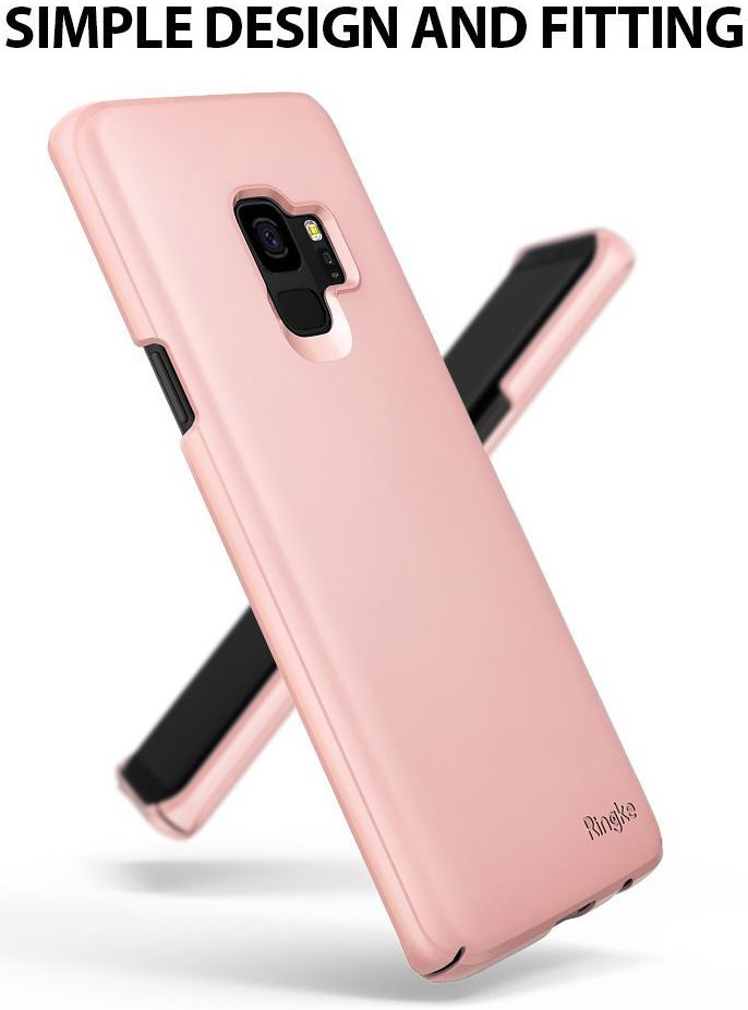 Ringke Slim Samsung Galaxy S9 Ultra Dun Hoesje Peach Pink afbeelding 9