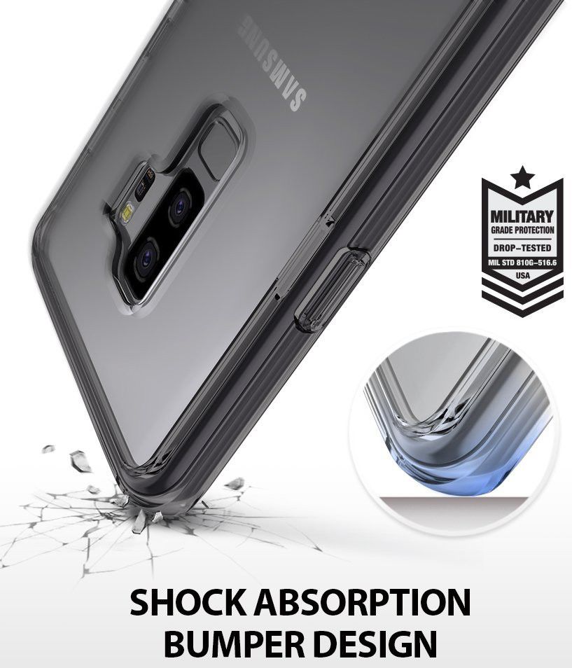Ringke Fusion hoesje Samsung Galaxy S9 Plus Smoke Black afbeelding 5