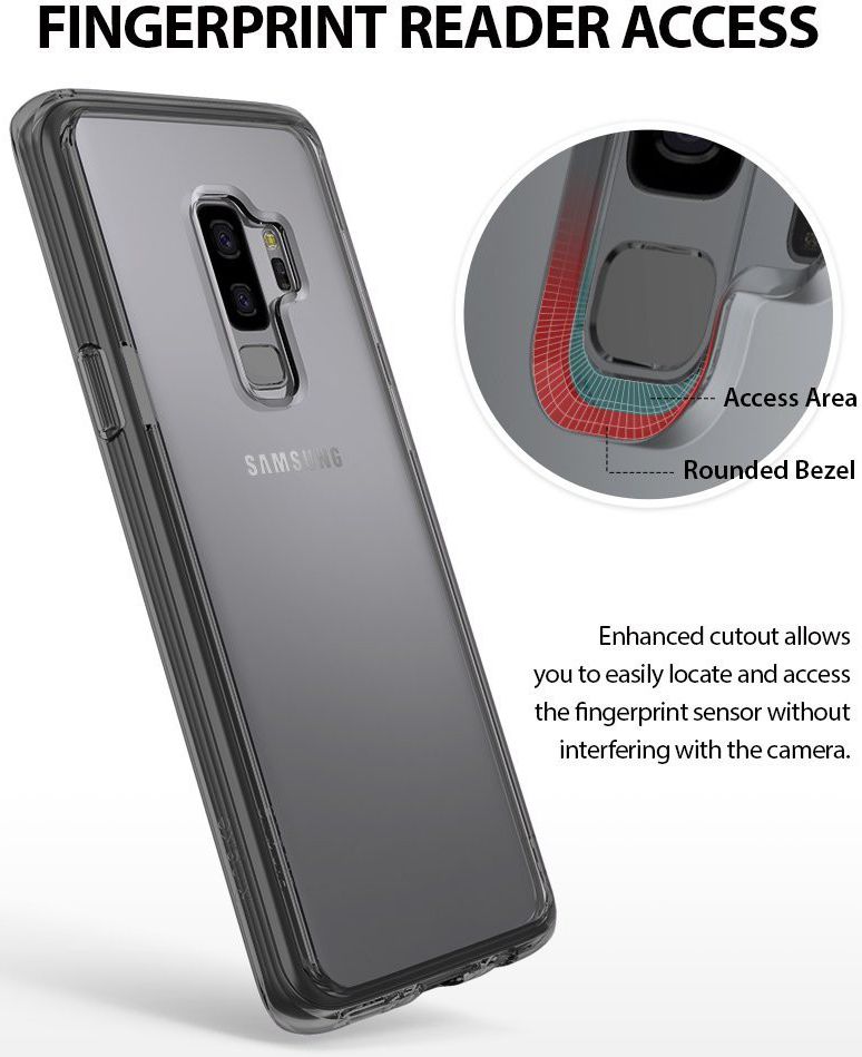 Ringke Fusion hoesje Samsung Galaxy S9 Plus Smoke Black afbeelding 7