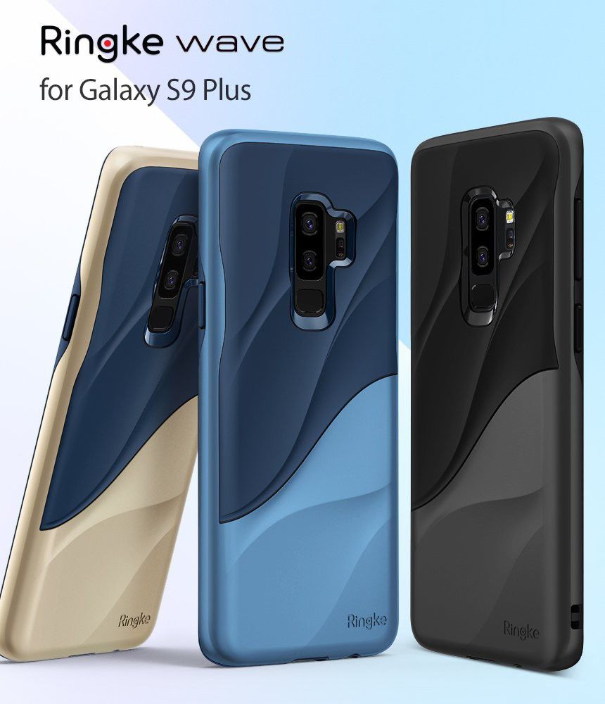 Ringke Wave Hoesje Samsung Galaxy S9 Plus Marina Gold afbeelding 2