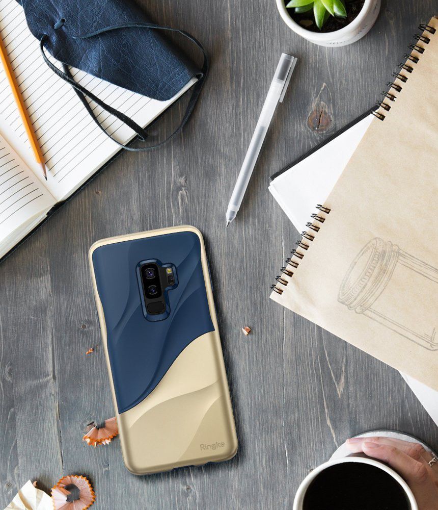 Ringke Wave Hoesje Samsung Galaxy S9 Plus Marina Gold afbeelding 7