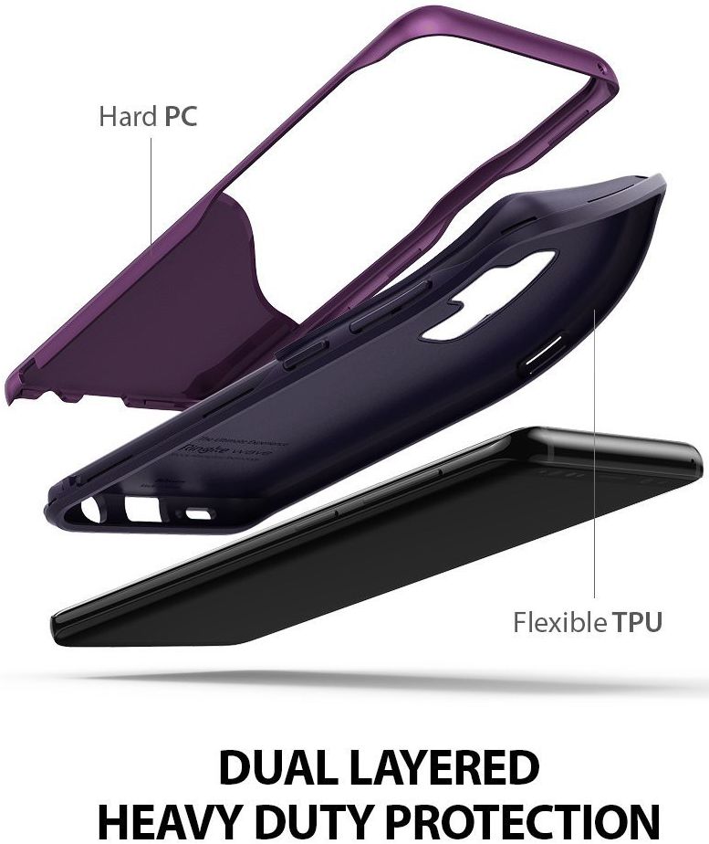 Ringke Wave Hoesje Samsung Galaxy S9 Plus Metallic Purple afbeelding 5