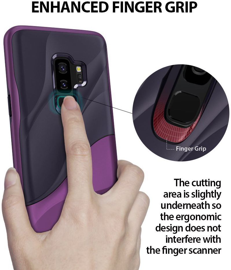Ringke Wave Hoesje Samsung Galaxy S9 Plus Metallic Purple afbeelding 8