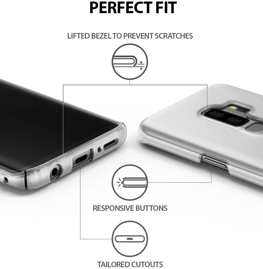 Ringke Slim Samsung Galaxy S9 Plus Ultra Dun Hoesje Frost White afbeelding 3