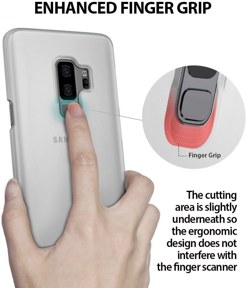 Ringke Slim Samsung Galaxy S9 Plus Ultra Dun Hoesje Frost White afbeelding 6