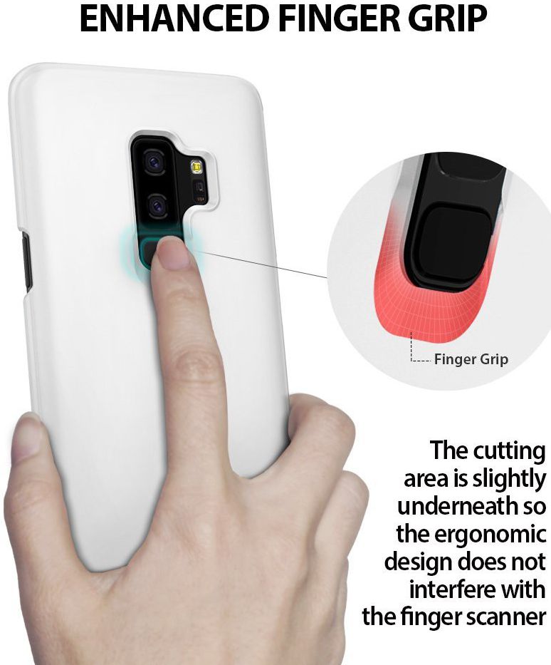 Ringke Slim Samsung Galaxy S9 Plus Ultra Dun Hoesje White afbeelding 7