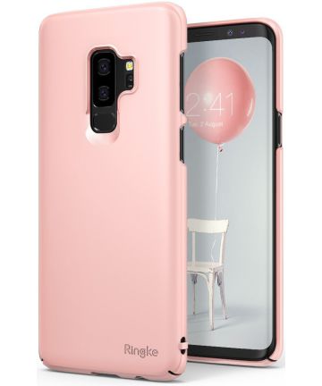 Ringke Slim Samsung Galaxy S9 Plus Ultra Dun Hoesje Peach Pink Hoesjes