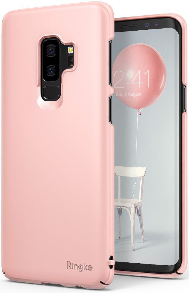 Ringke Slim Samsung Galaxy S9 Plus Ultra Dun Hoesje Peach Pink afbeelding 1