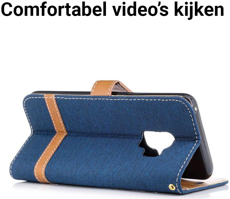 Samsung Galaxy S9 Portemonnee Hoesje Blauw afbeelding 4