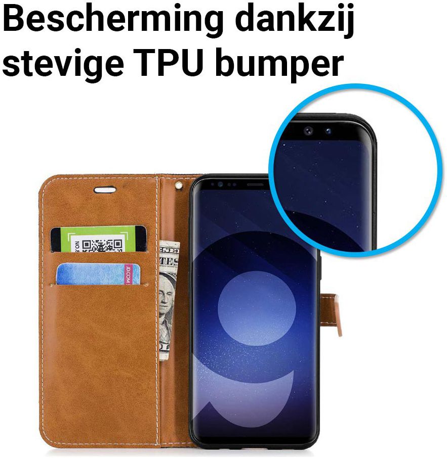 Samsung Galaxy S9 Portemonnee Hoesje Zwart afbeelding 5