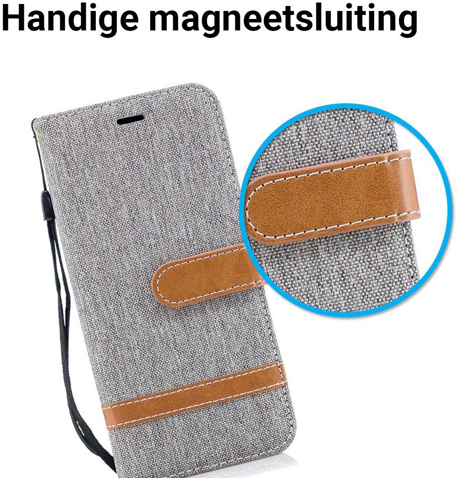 Samsung Galaxy S9 Portemonnee Hoesje Grijs afbeelding 3