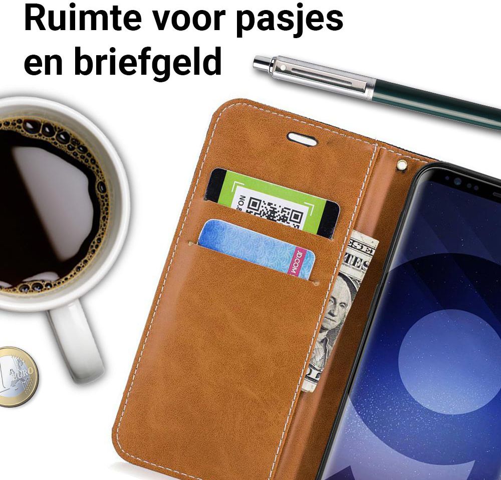Samsung Galaxy S9 Portemonnee Hoesje Grijs afbeelding 4