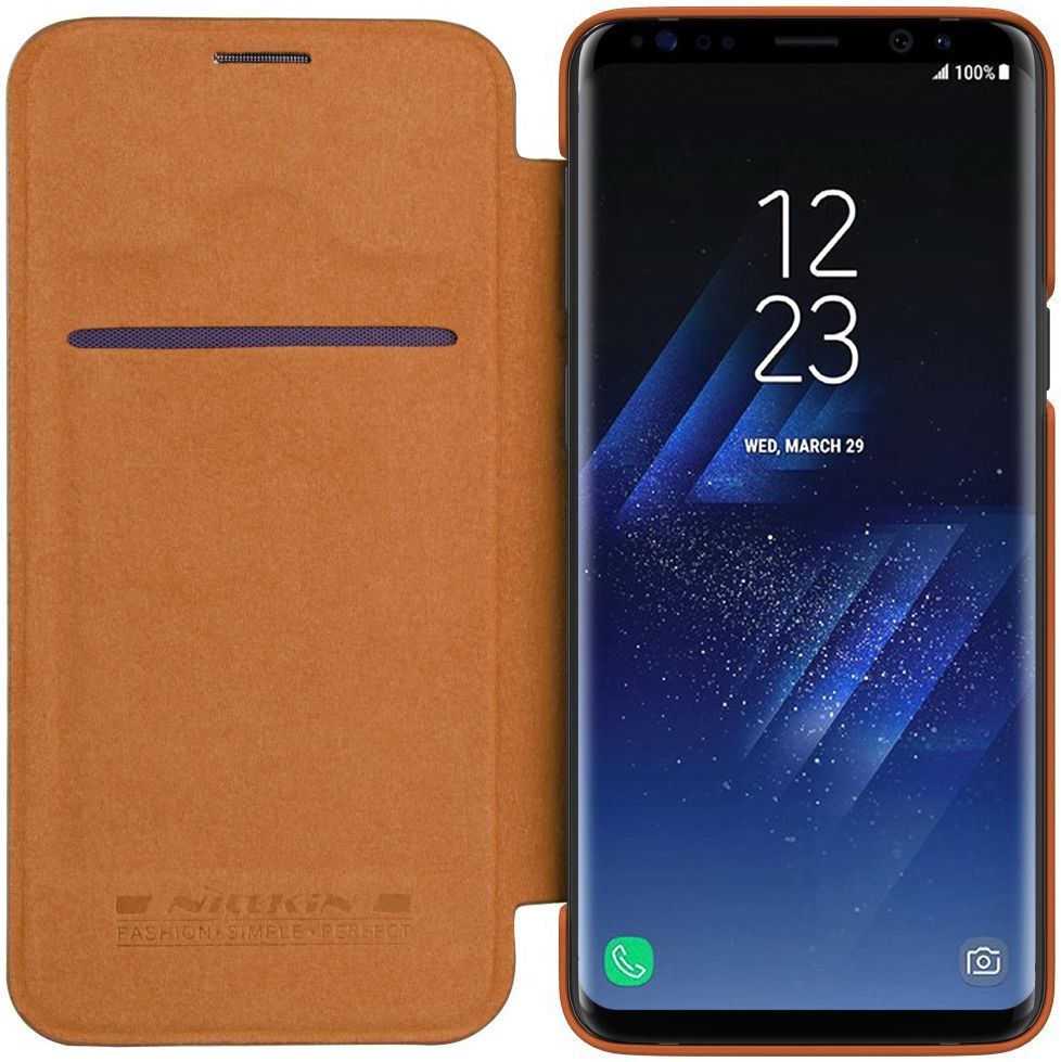 Nillkin Qin Book Samsung Galaxy S9 Hoesje Bruin afbeelding 1