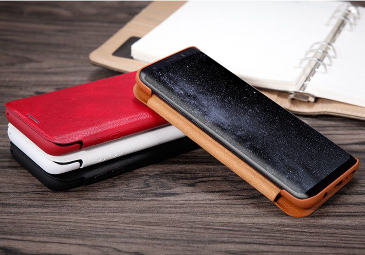 Nillkin Qin Book Samsung Galaxy S9 Hoesje Bruin afbeelding 12