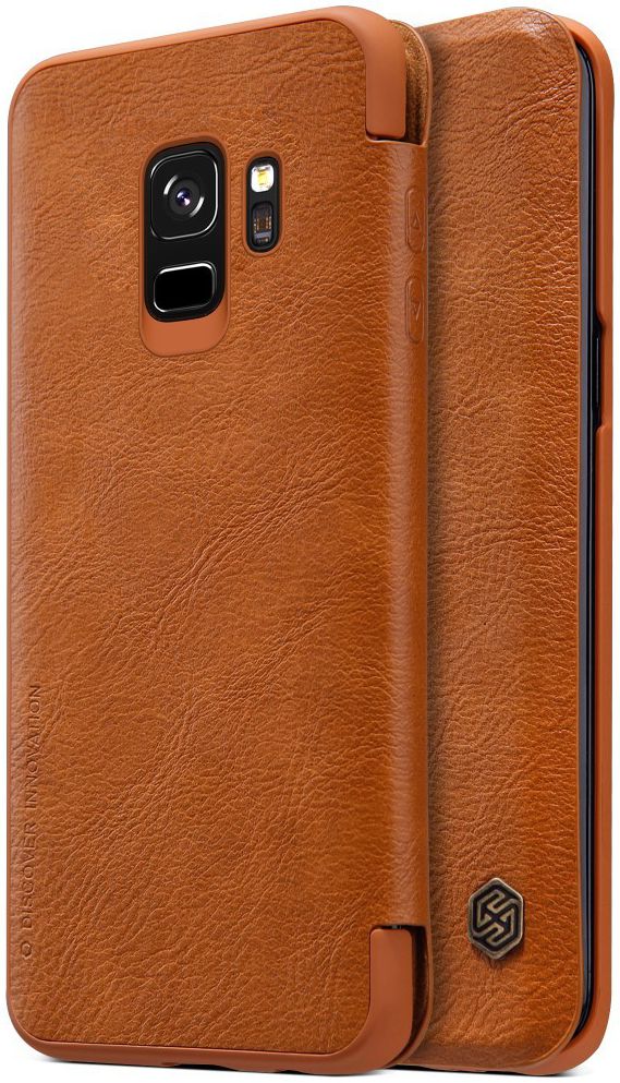 Nillkin Qin Book Samsung Galaxy S9 Hoesje Bruin afbeelding 3