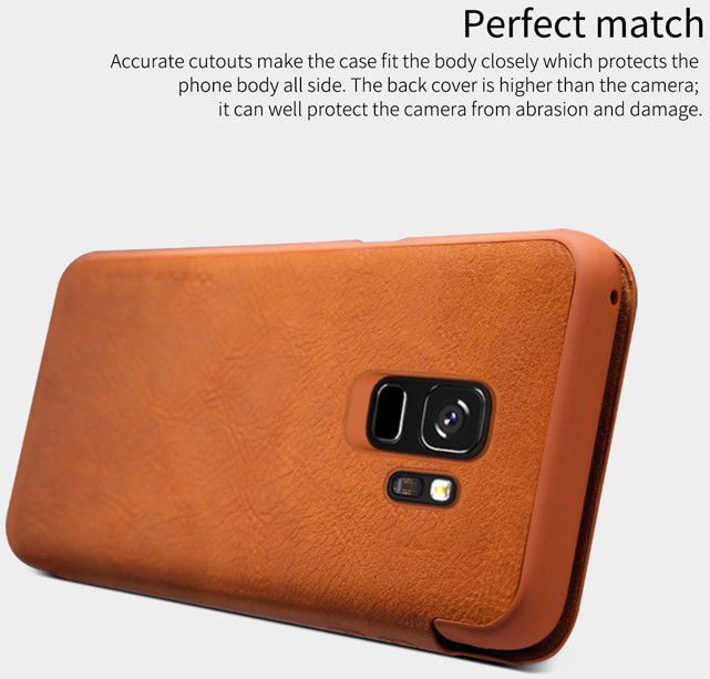 Nillkin Qin Book Samsung Galaxy S9 Hoesje Bruin afbeelding 9