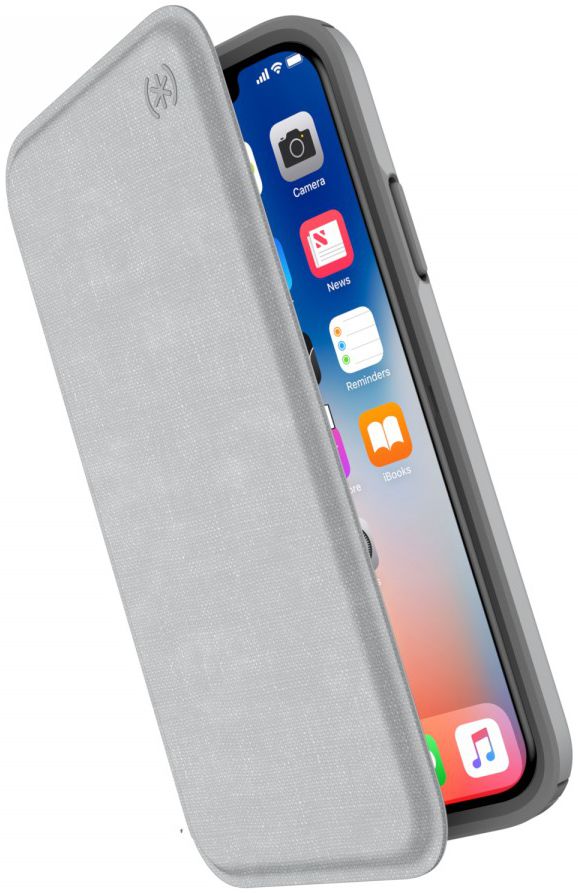Speck Presidio Booklet Hoesje iPhone X Grijs afbeelding 1