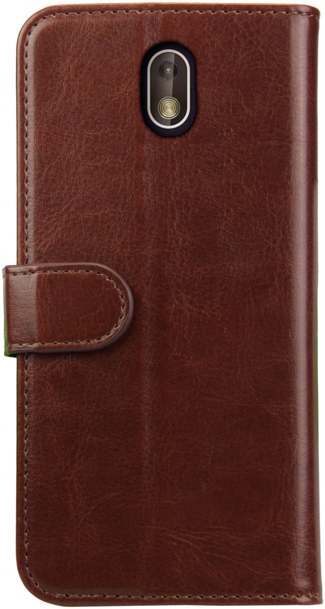 Rosso Element Nokia 1 Hoesje Book Cover Bruin afbeelding 4