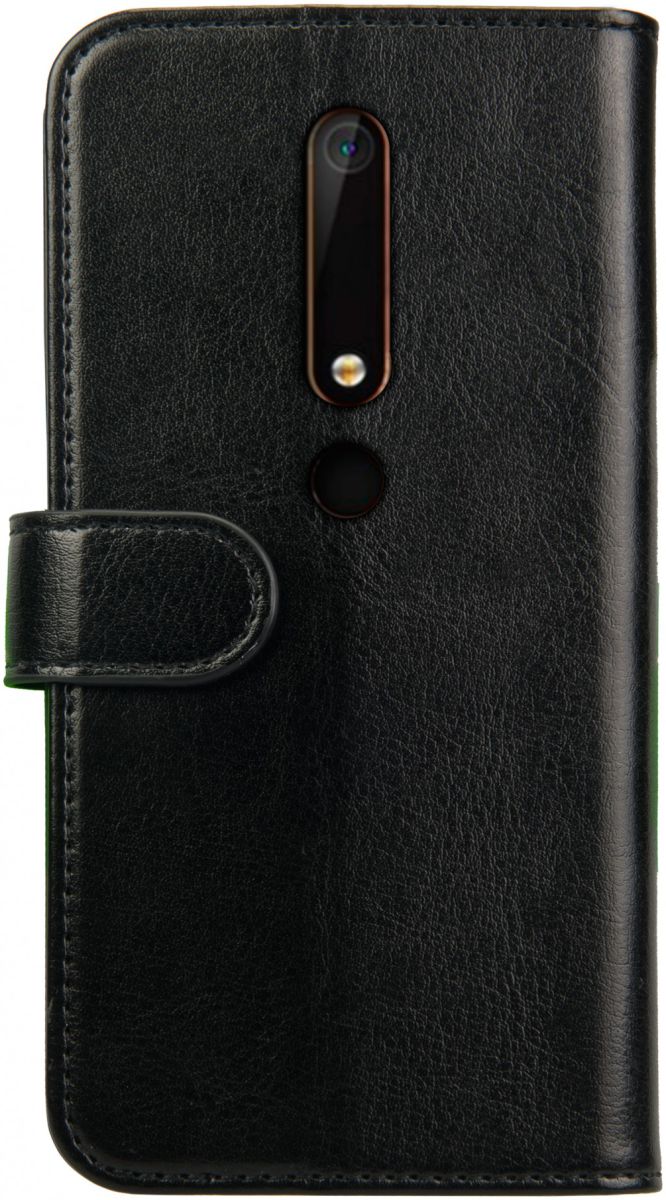 Rosso Element Nokia 6 (2018) Hoesje Book Cover Zwart afbeelding 2
