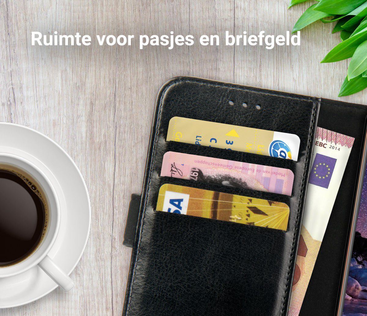 Rosso Element Nokia 7 Plus Hoesje Book Cover Zwart afbeelding 6