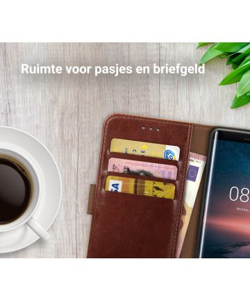 Rosso Element Nokia 8 Sirocco Hoesje Book Cover Bruin ...