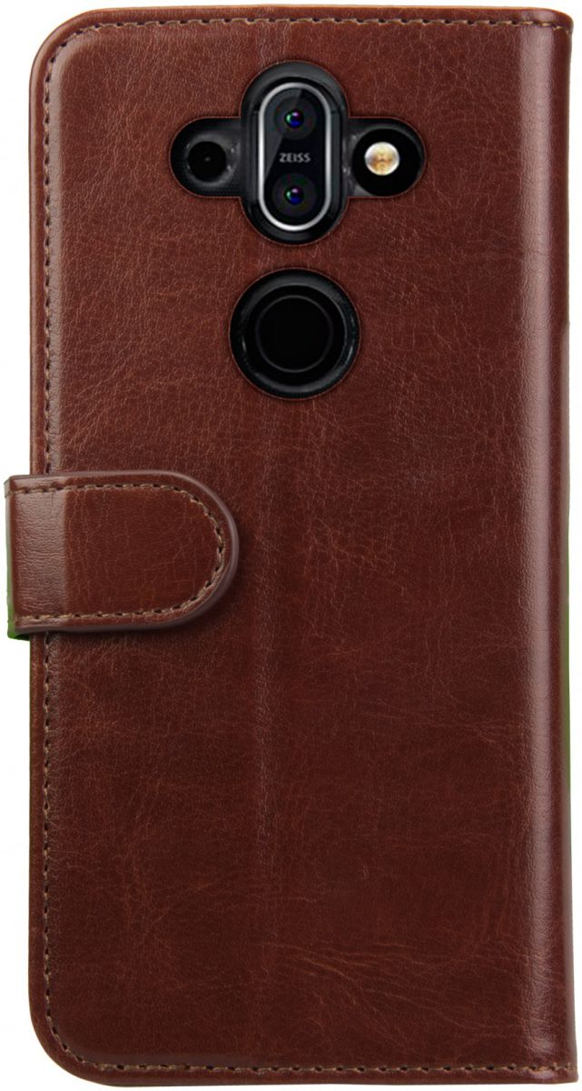 Rosso Element Nokia 8 Sirocco Hoesje Book Cover Bruin afbeelding 5