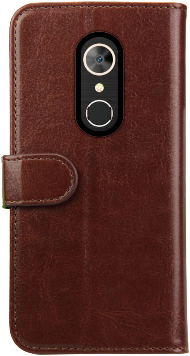 Rosso Element Alcatel 5 Hoesje Book Cover Bruin afbeelding 4