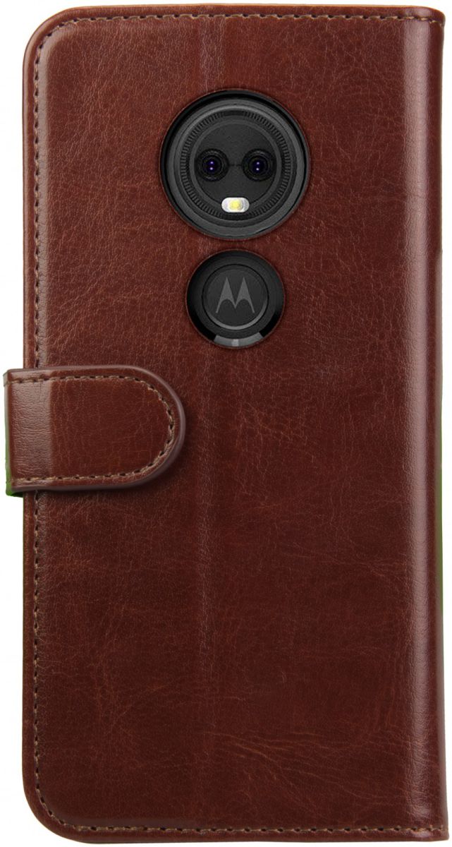 Rosso Element Motorola Moto E5 Plus Hoesje Book Cover Bruin afbeelding 4