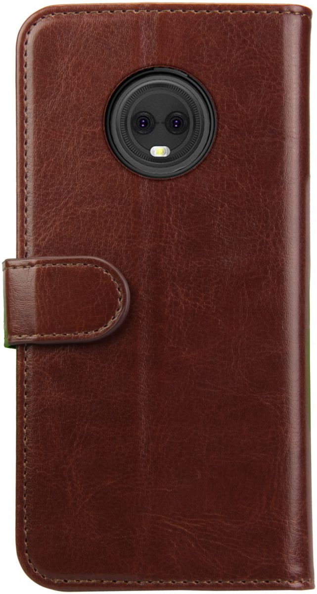 Rosso Element Motorola Moto G6 Play Hoesje Book Cover Bruin afbeelding 4