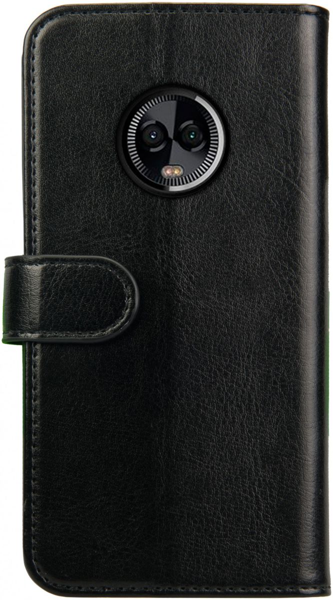 Rosso Element Motorola Moto G6 Plus Hoesje Book Cover Zwart afbeelding 2