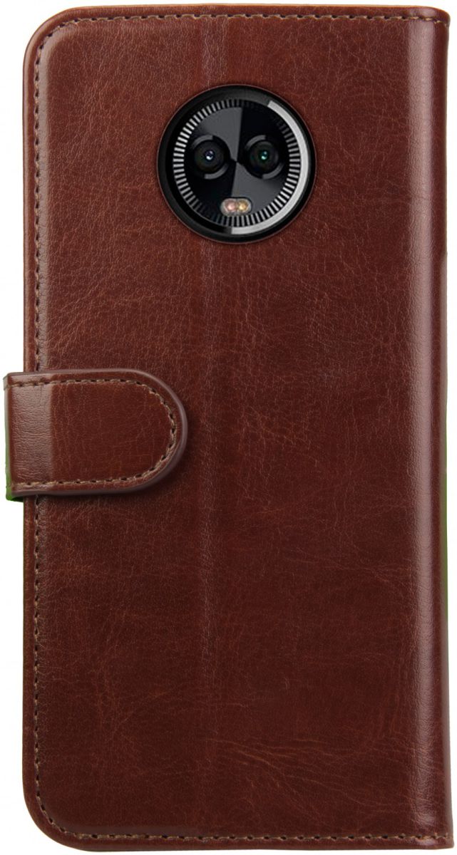 Rosso Element Motorola Moto G6 Plus Hoesje Book Cover Bruin afbeelding 4