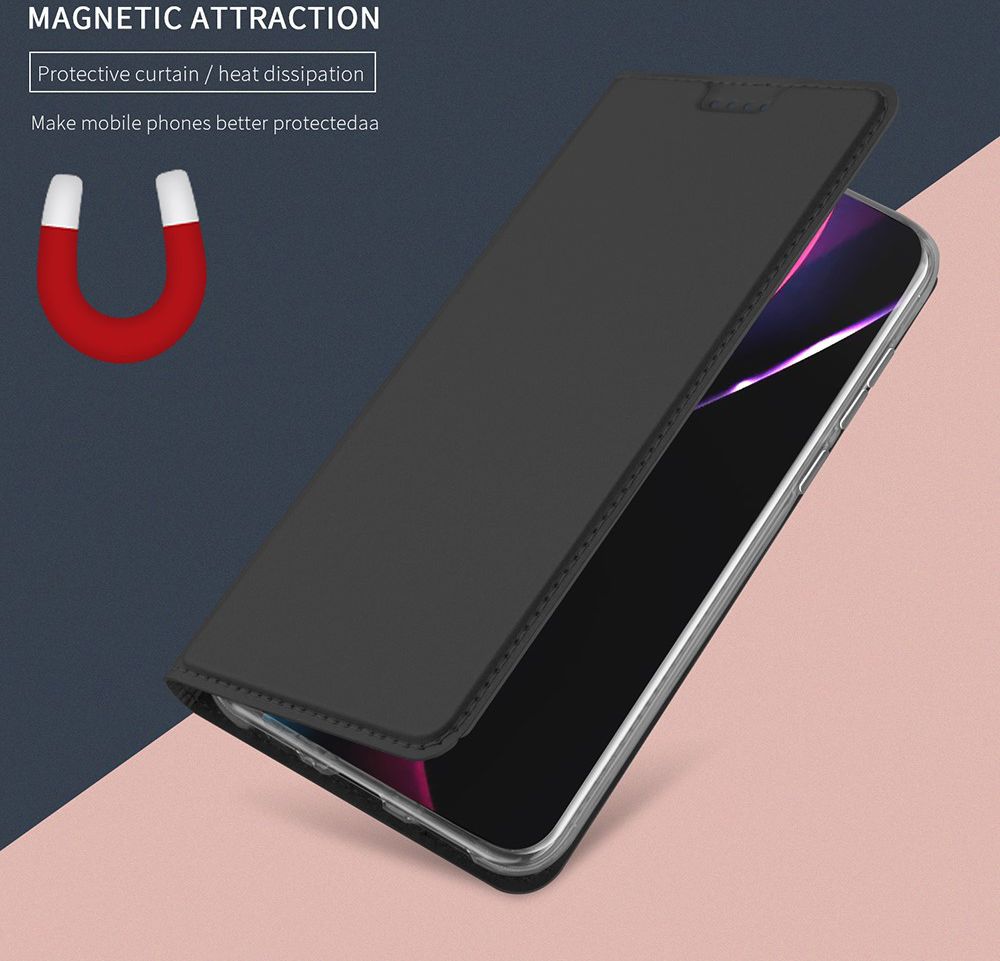Huawei P20 Flip Hoesje met Kaart Houder Zwart afbeelding 4