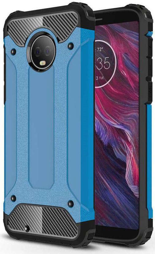 Motorola Moto G6 Hybride Hoesje Blauw afbeelding 1