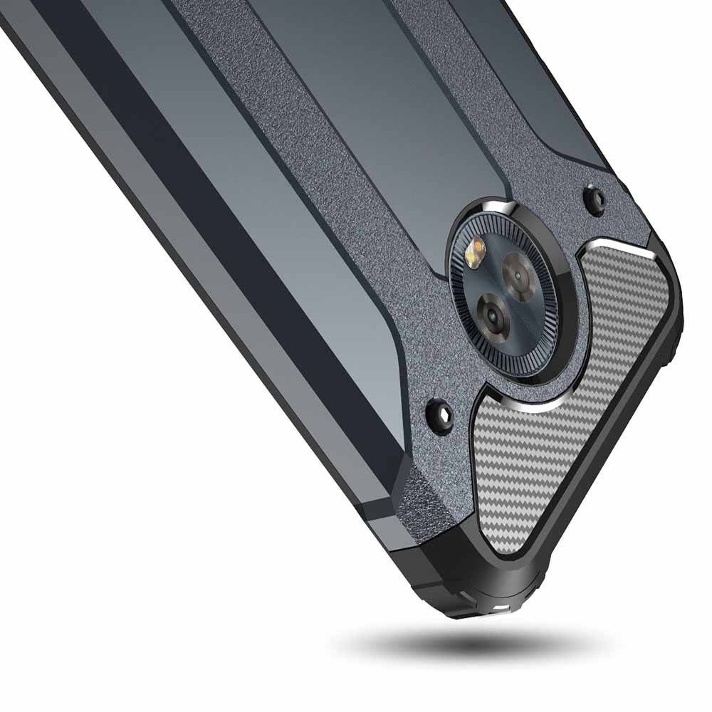 Motorola Moto G6 Hybride Hoesje Donker Blauw afbeelding 3
