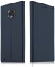 Motorola Moto G6 Flip Hoesje met Kaart Houder Blauw