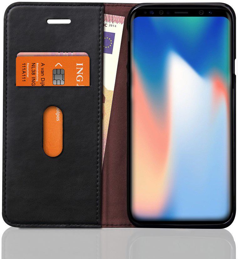 Samsung Galaxy S9 Vintage Portemonnee Hoesje Zwart afbeelding 4
