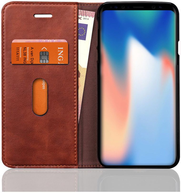 Samsung Galaxy S9 Vintage Portemonnee Hoesje Bruin afbeelding 4