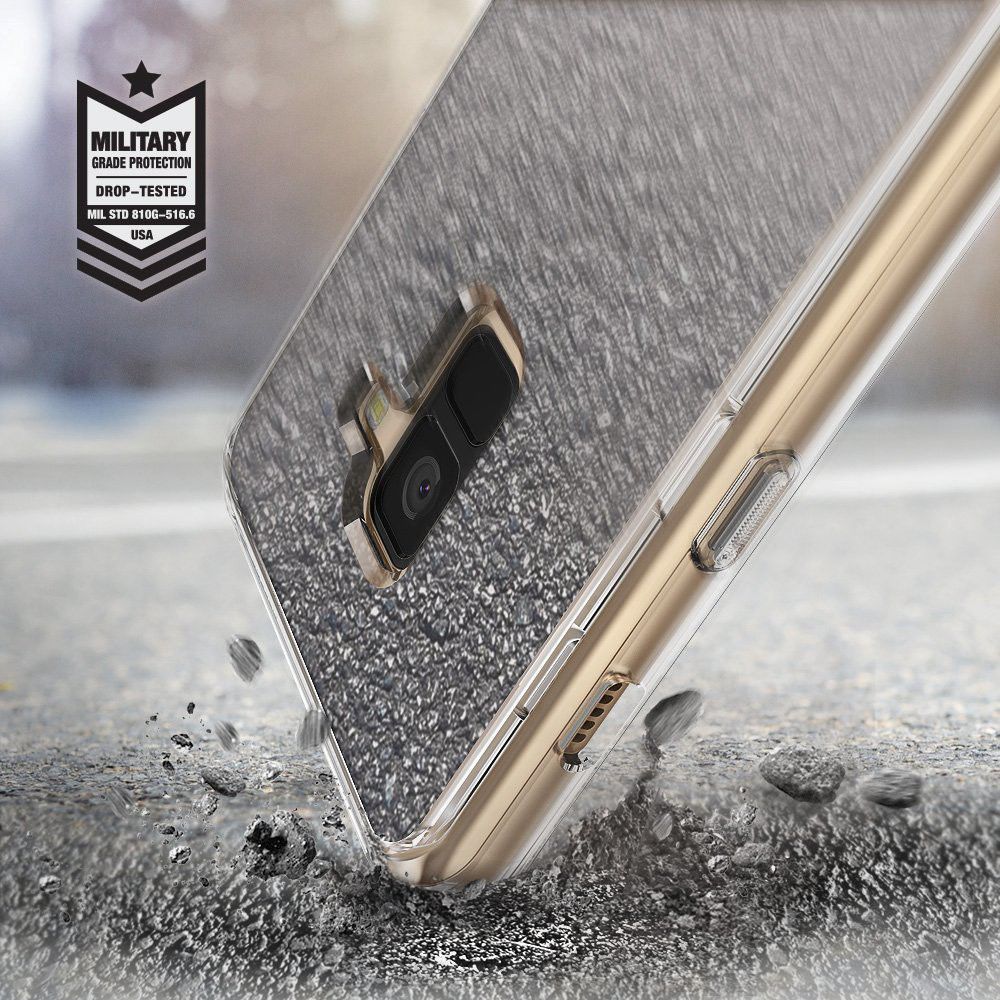 Ringke Fusion Mirror Samsung Galaxy A8 2018 Hoesje Zilver afbeelding 2