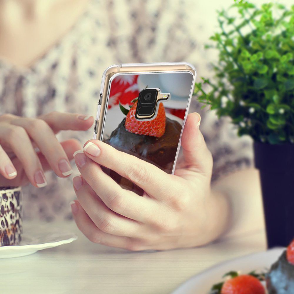 Ringke Fusion Mirror Samsung Galaxy A8 2018 Hoesje Zilver afbeelding 5