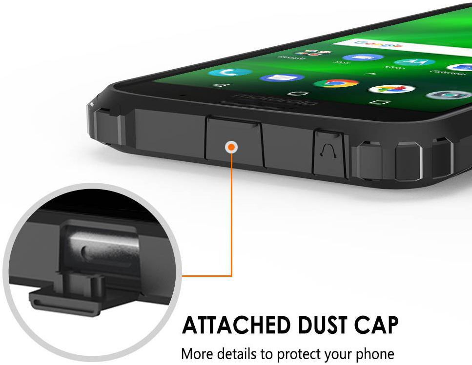 Motorola Moto G6 Plus Hybride Hoesje Blauw afbeelding 2
