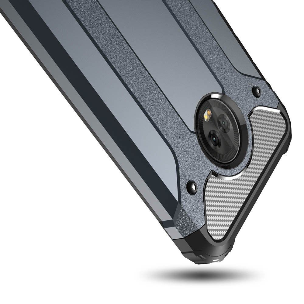 Motorola Moto G6 Plus Hybride Hoesje Blauw afbeelding 5