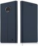 Motorola Moto G6 Plus Flip Hoesje met Kaart Houder Blauw