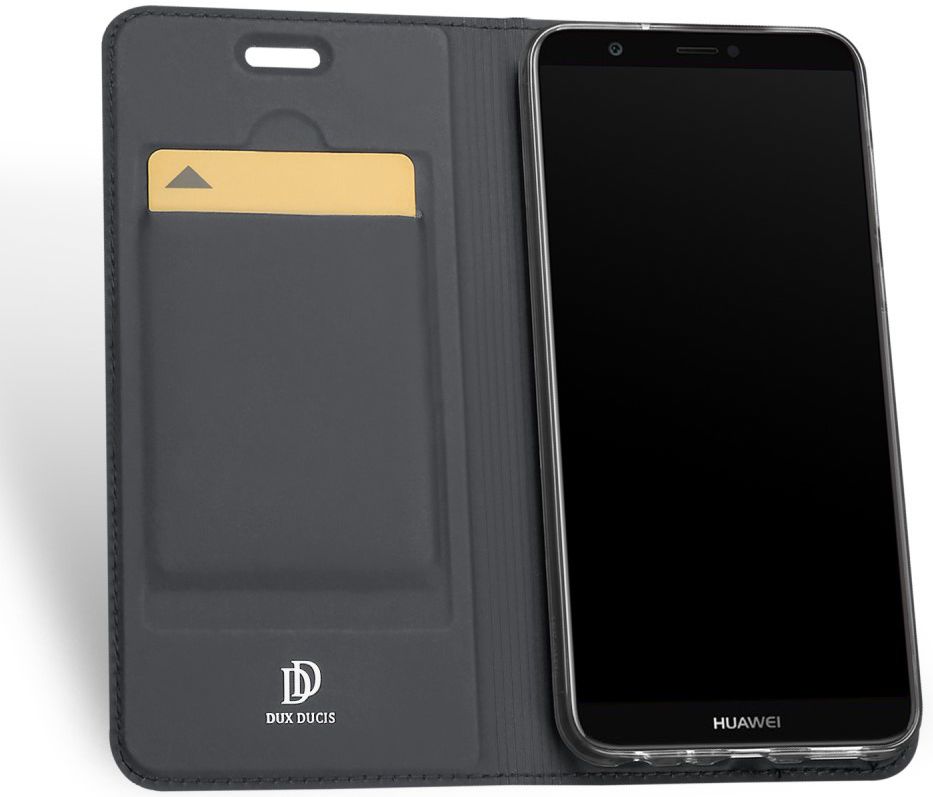 Dux Ducis Premium Book Case Huawei P Smart Hoesje Grijs afbeelding 4