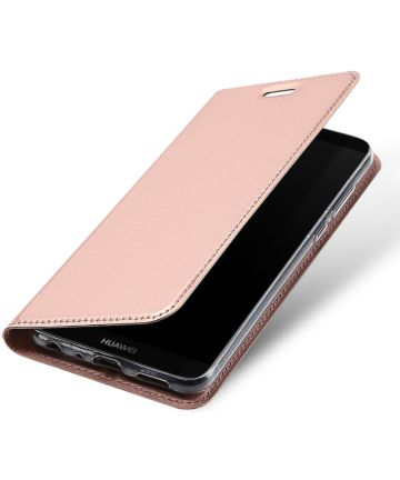 Dux Ducis Premium Book Case Huawei P Smart Hoesje Roze Hoesjes