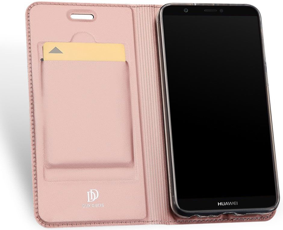 Dux Ducis Premium Book Case Huawei P Smart Hoesje Roze afbeelding 4