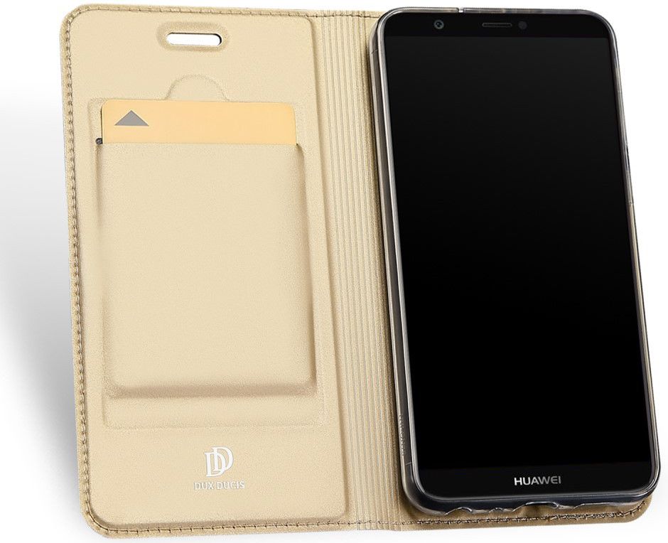 Dux Ducis Skin Pro Series Book Case Huawei P Smart Hoesje Goud afbeelding 4